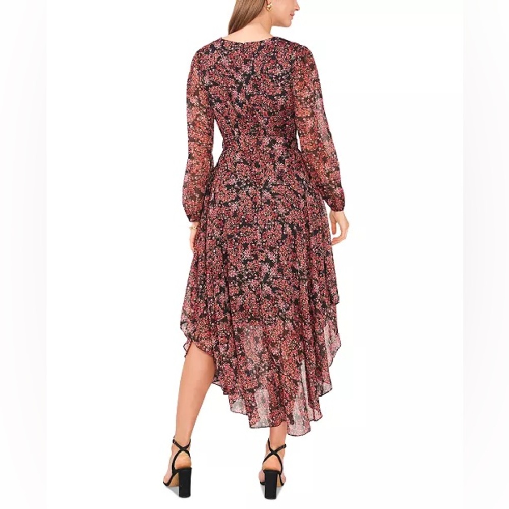 Women's Floral-Print Button-Front Maxi Dress Size XS - Picture 2 of 8